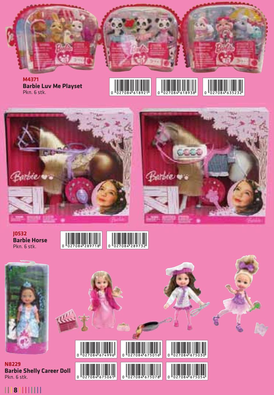 J0532 Barbie Horse  N8229