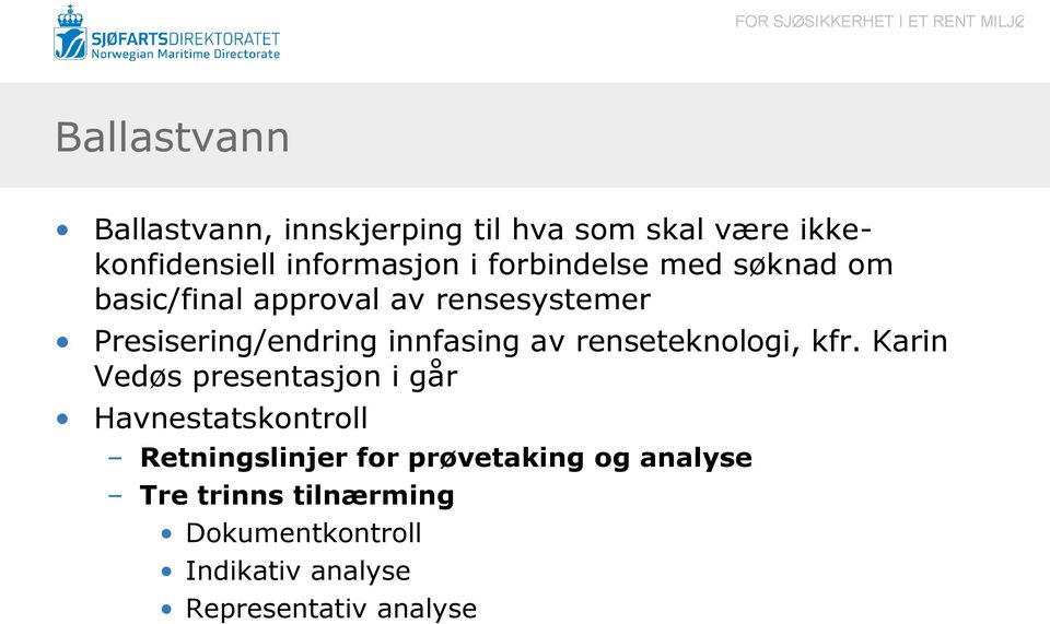 av renseteknologi, kfr.