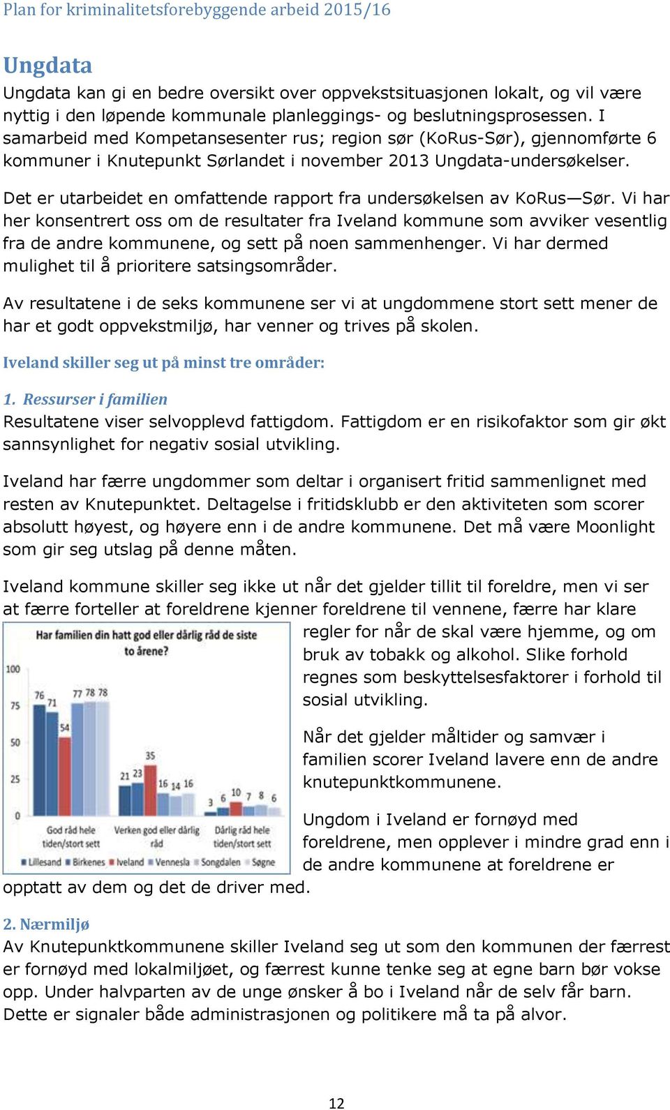 Det er utarbeidet en omfattende rapport fra undersøkelsen av KoRus Sør.