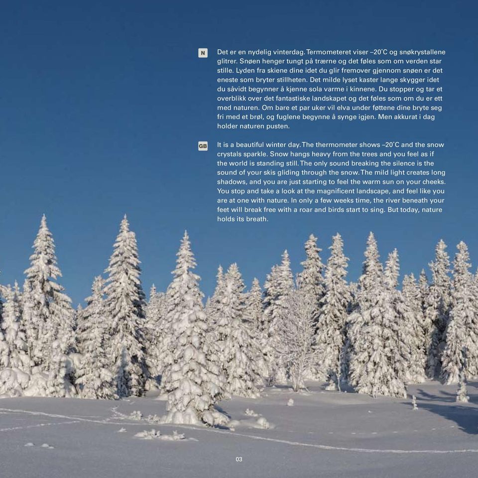 Du stopper og tar et overblikk over det fantastiske landskapet og det føles som om du er ett med naturen.