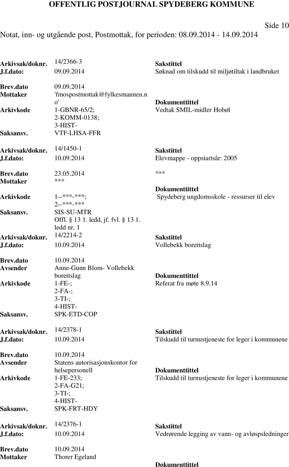 Brev.dato 23.05.2014 *** Spydeberg ungdomsskole - ressurser til elev SIS-SU-MTR Arkivsak/doknr. 14/2214-2 Sakstittel J.f.dato: 10.09.