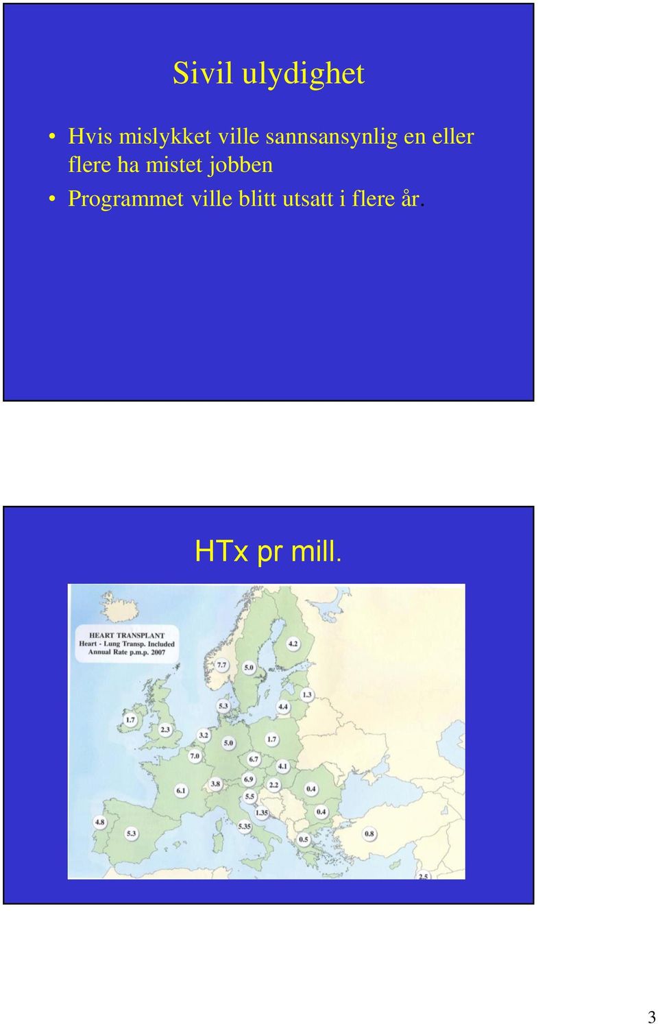 ha mistet jobben Programmet ville