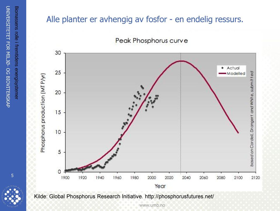 5 Kilde: Global Phosphorus