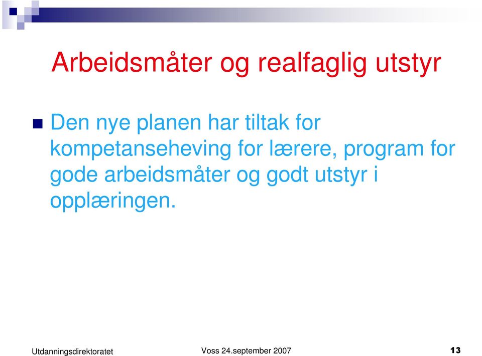 kompetanseheving for lærere, program