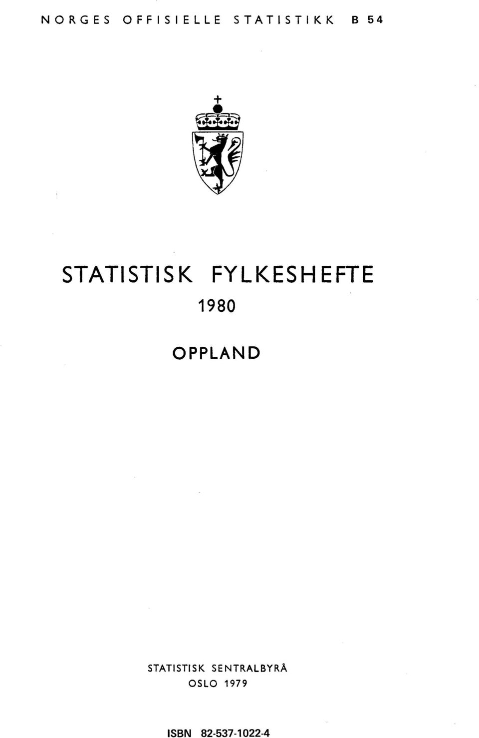 1980 OPPLAND STATISTISK