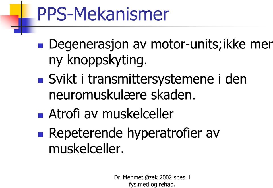 Svikt i transmittersystemene i den