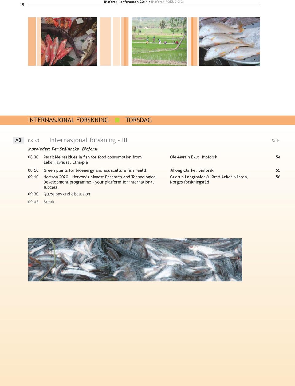 30 Pesticide residues in fish for food consumption from Ole-Martin Eklo, Bioforsk 54 Lake Hawassa, Ethiopia 08.