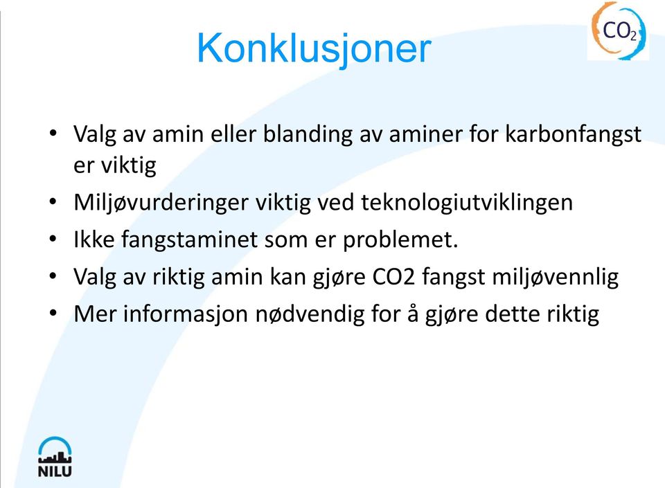 teknologiutviklingen Ikke fangstaminet som er problemet.