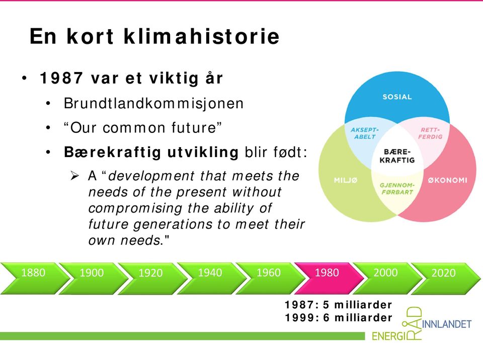 present without compromising the ability of future generations to meet their own