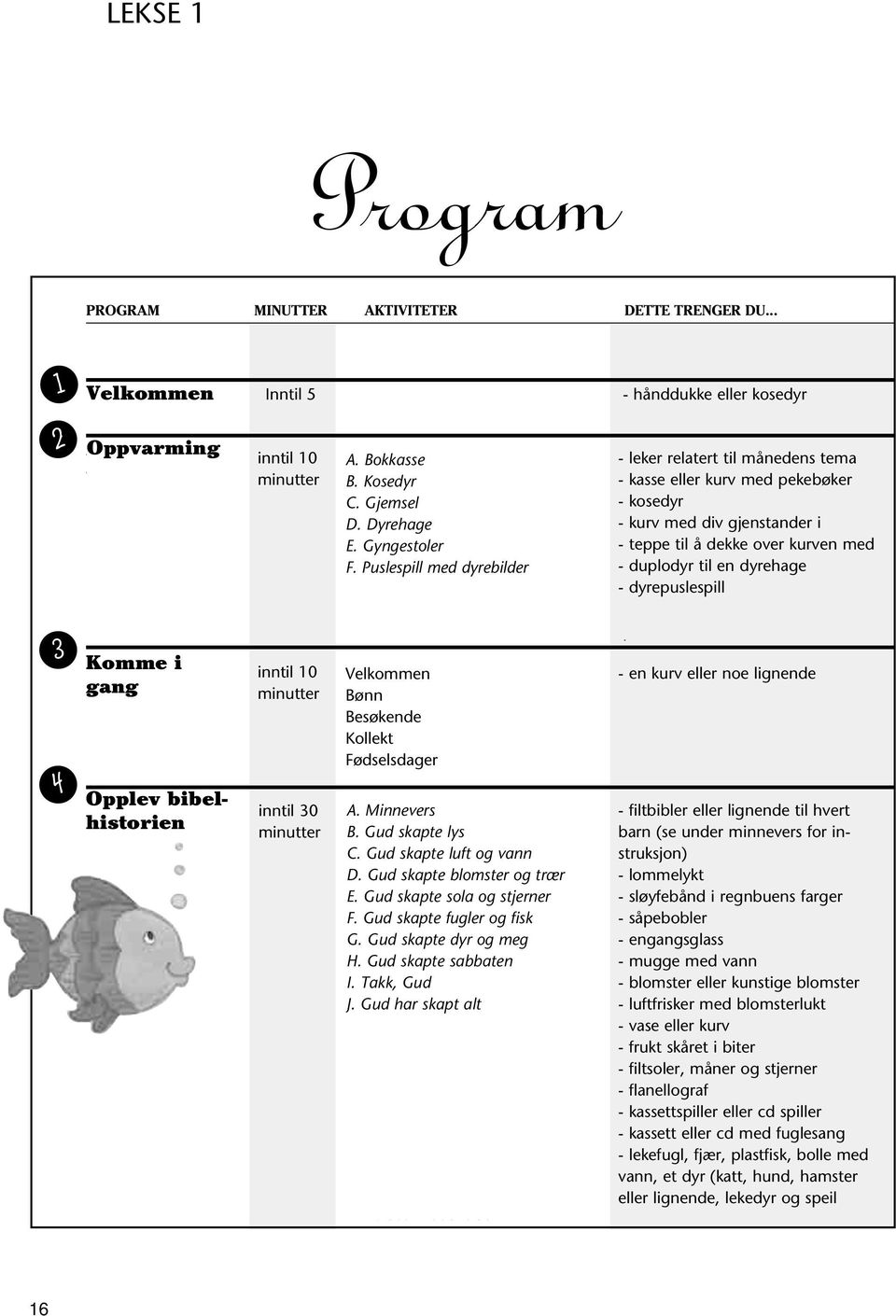 Dyrehage - kurv med div gjenstander i E. Gyngestoler D. Peek-a-boo - hand teppe towels, til å dekke play over objects kurven med F. Puslespill E.