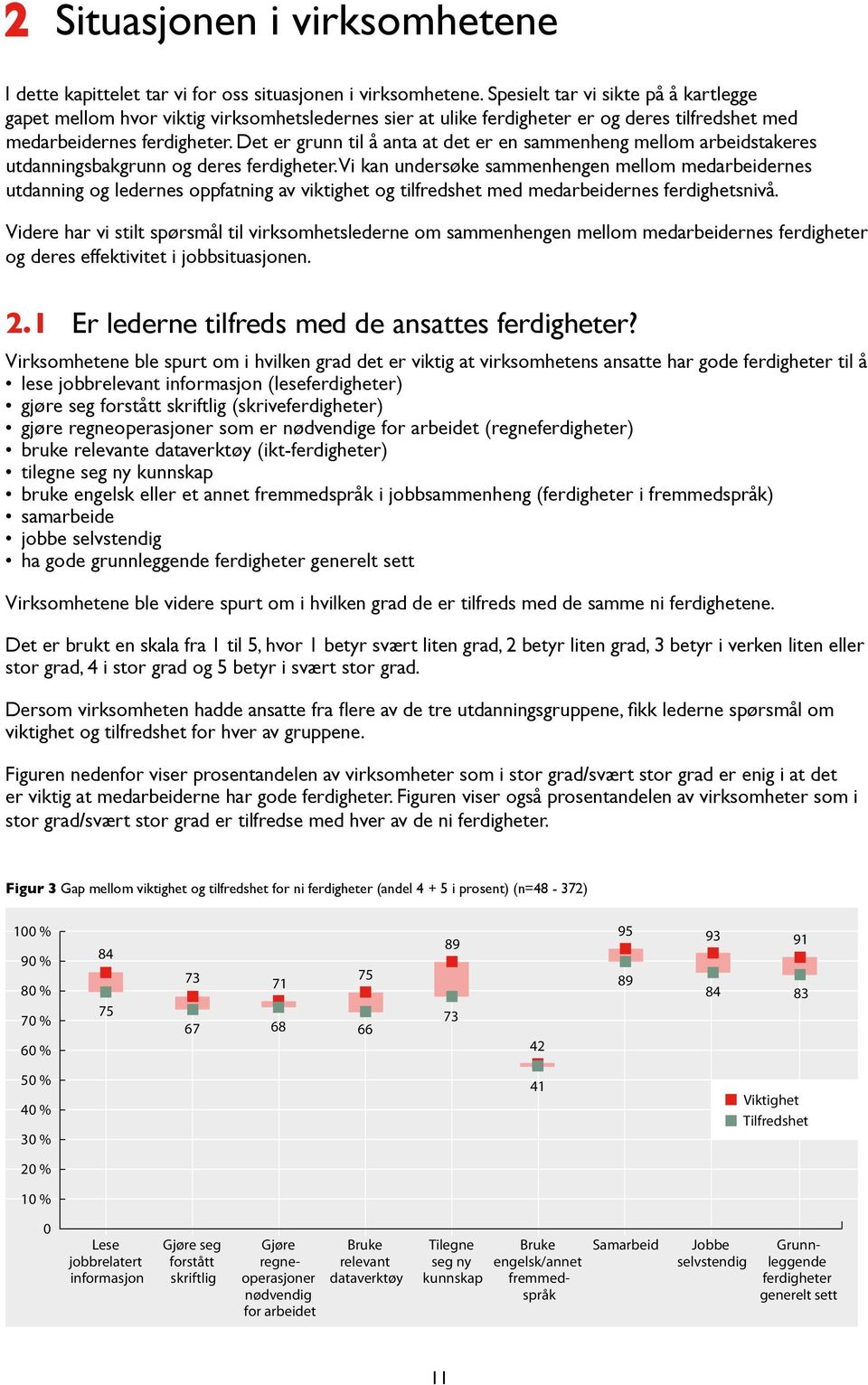 Det er grunn til å anta at det er en sammenheng mellom arbeidstakeres utdanningsbakgrunn og deres ferdigheter.