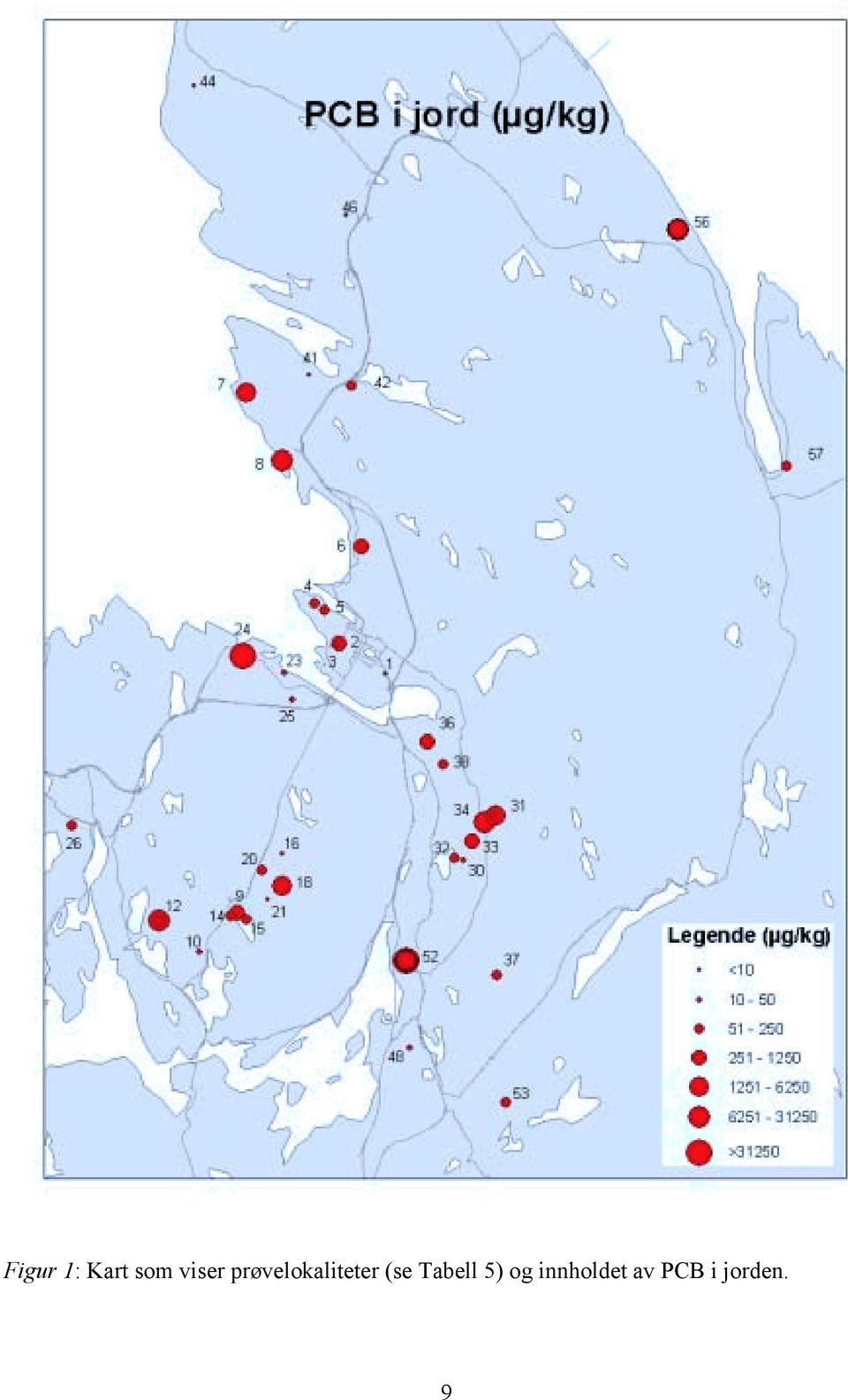 prøvelokaliteter (se