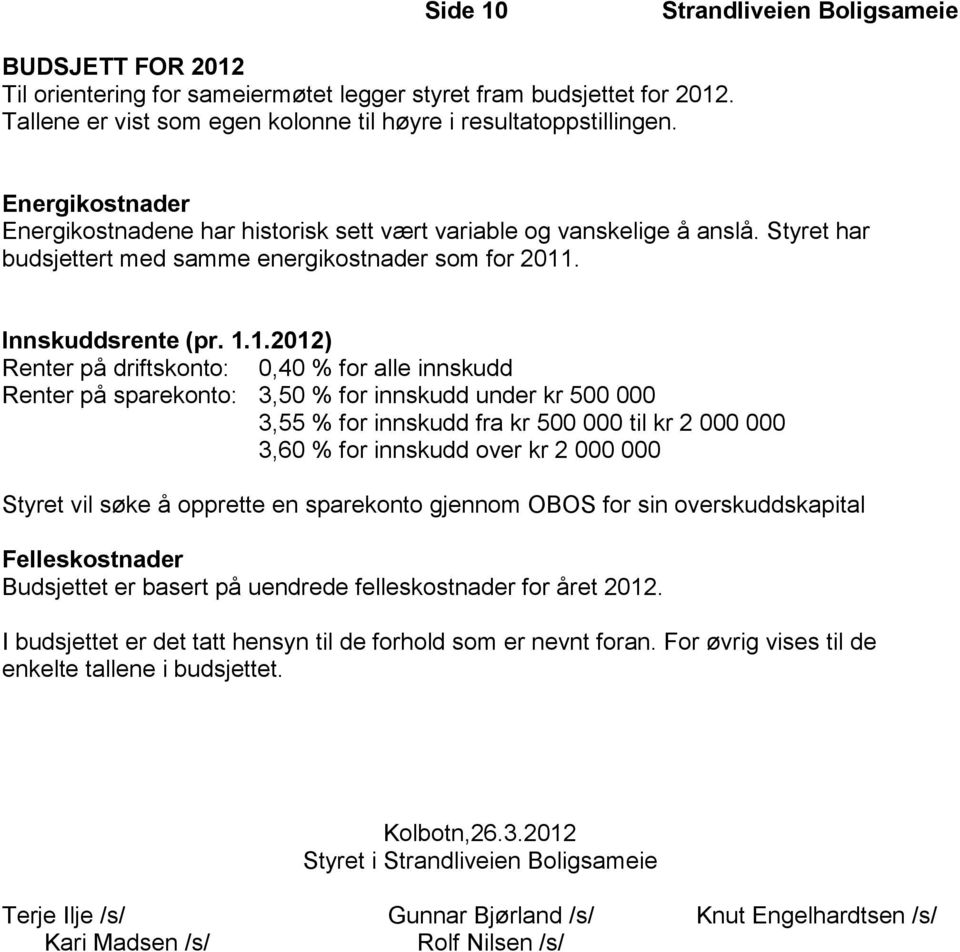 . Innskuddsrente (pr. 1.