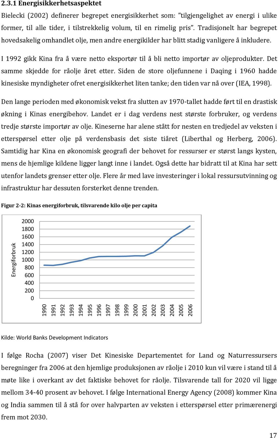 2004 2005 2006 Energiforbruk 2.3.