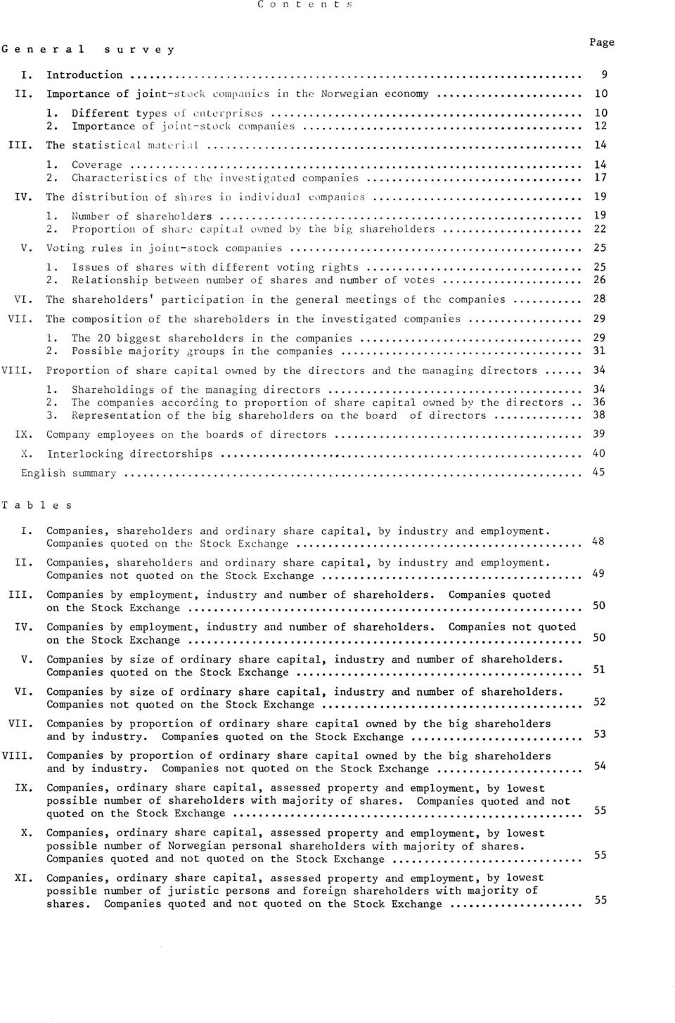 Proportion of share capital owned by the big shareholders 22 V. Voting rules in joint-stock companies 25. Issues of shares with different voting rights 25 2.