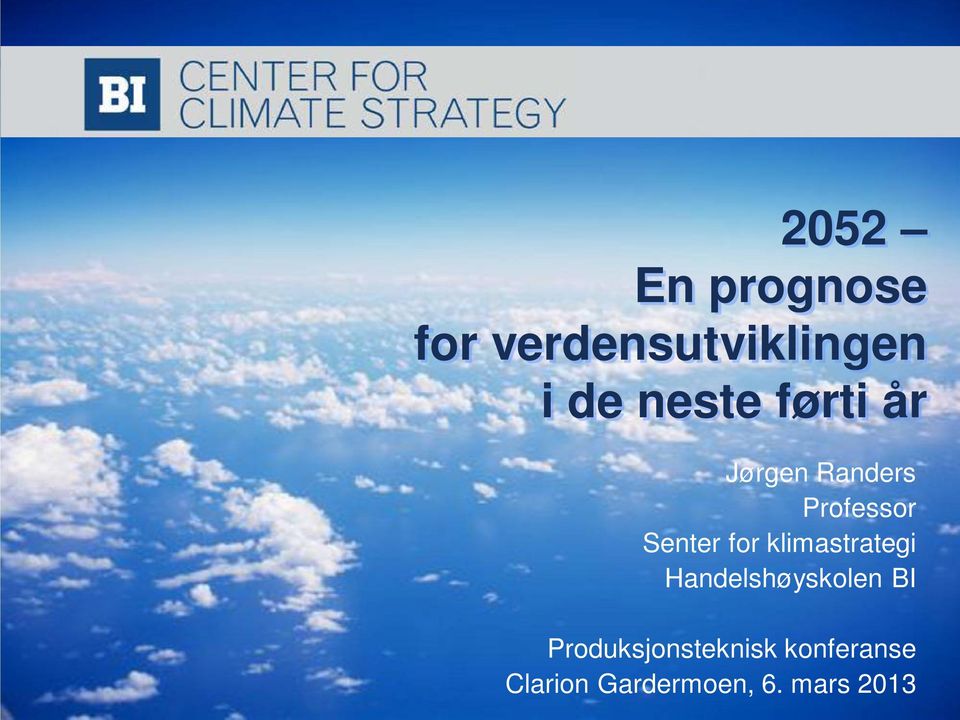 klimastrategi Handelshøyskolen BI J Randers 1