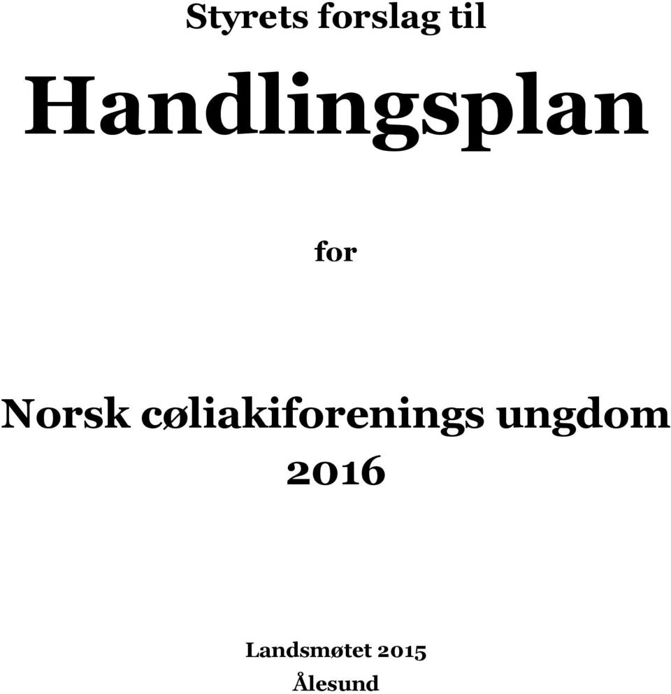 cøliakiforenings ungdom