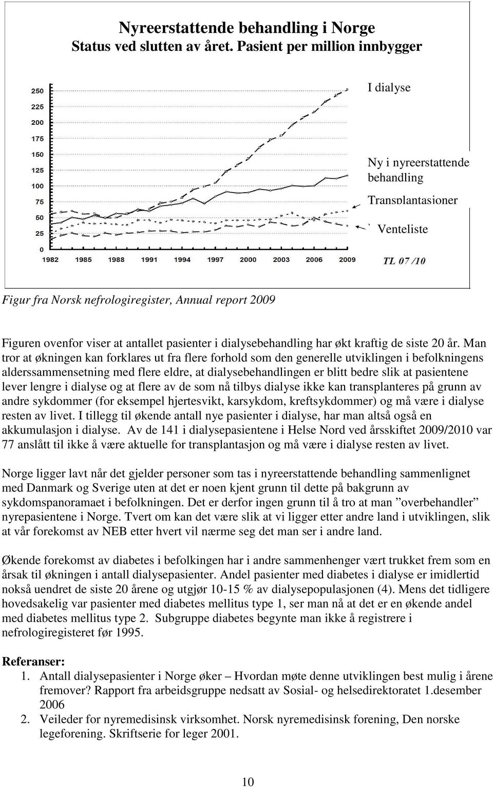 i dialysebehandling har økt kraftig de siste 20 år.