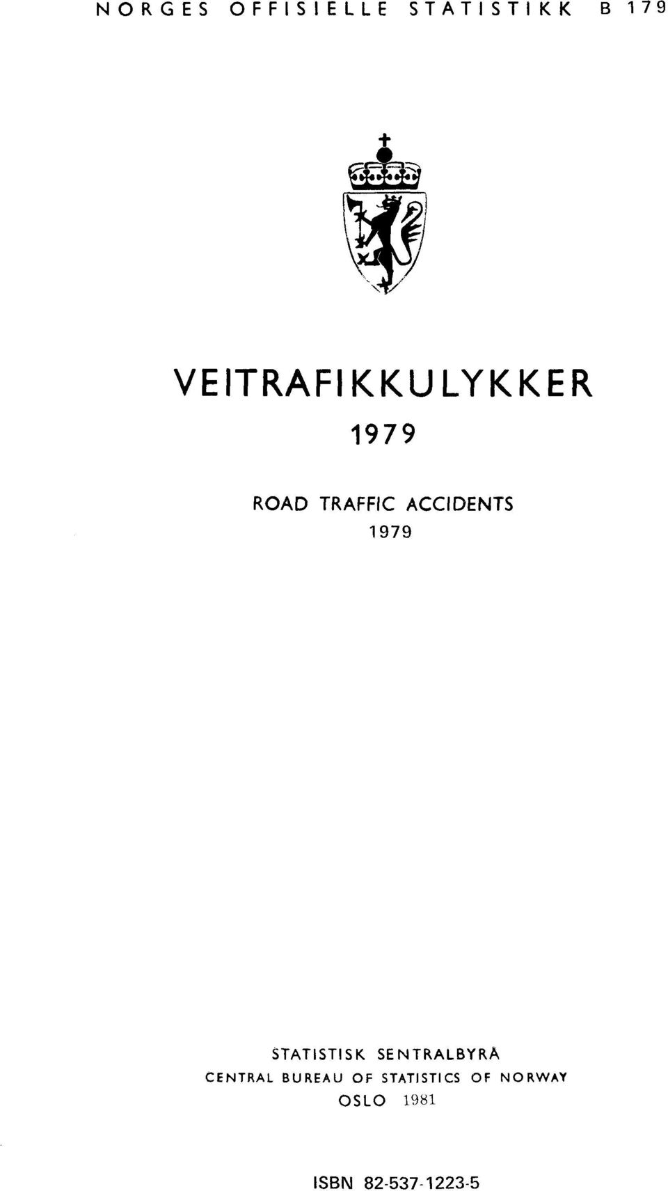 ACCIDENTS STATISTISK SENTRALBYRA