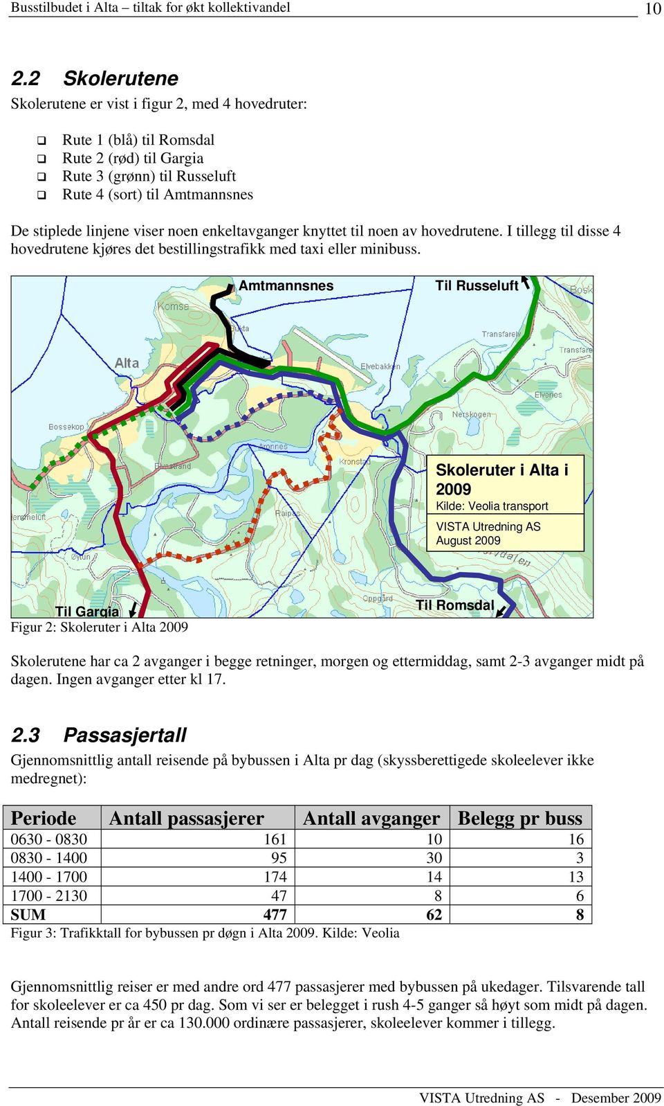 noen enkeltavganger knyttet til noen av hovedrutene. I tillegg til disse 4 hovedrutene kjøres det bestillingstrafikk med taxi eller minibuss.