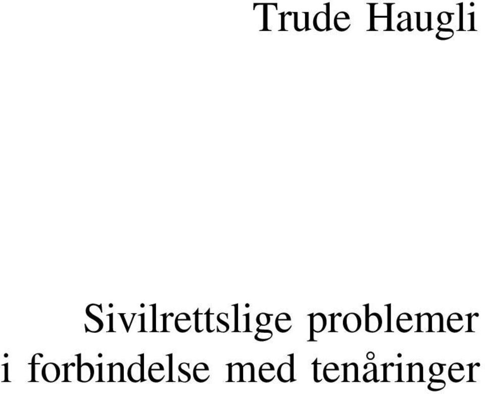 problemer i