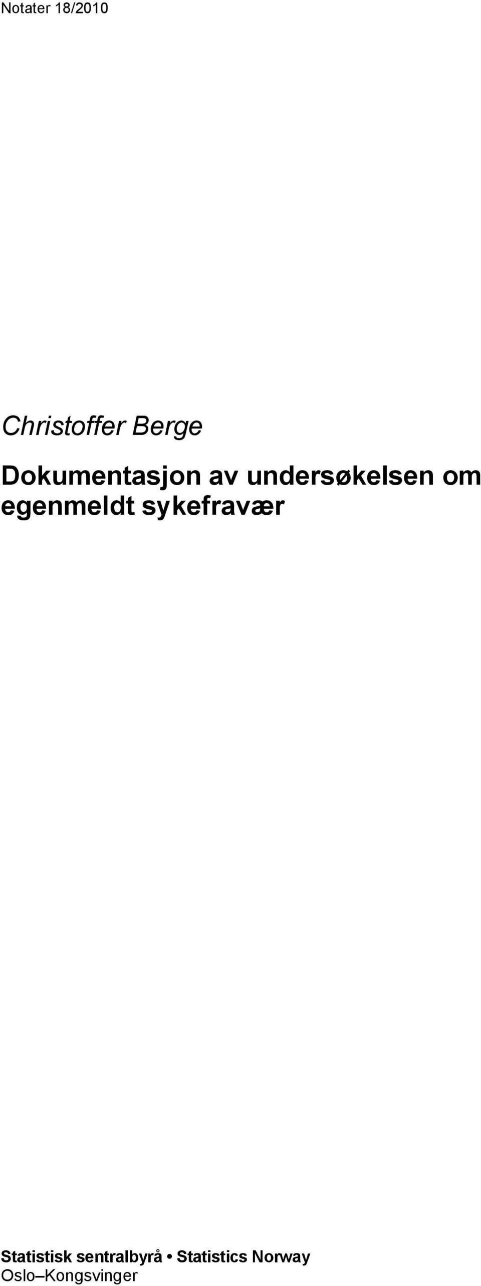 sykefravær Statistisk