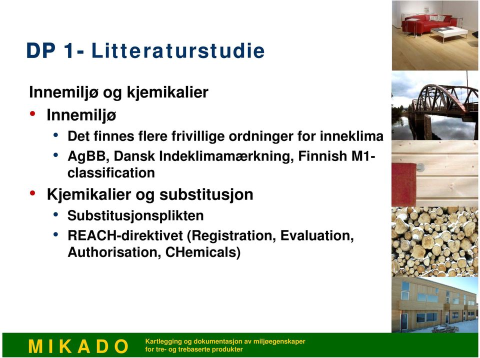 Finnish M1- classification Kjemikalier og substitusjon