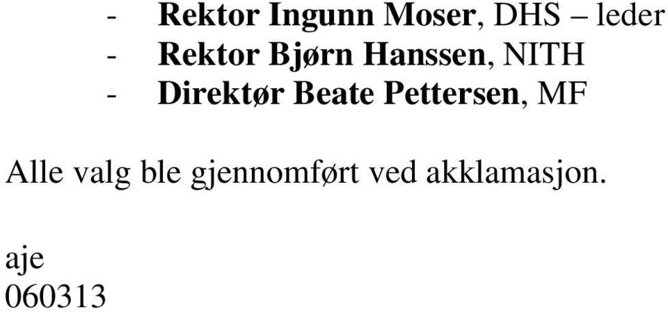 Direktør Beate Pettersen, MF Alle