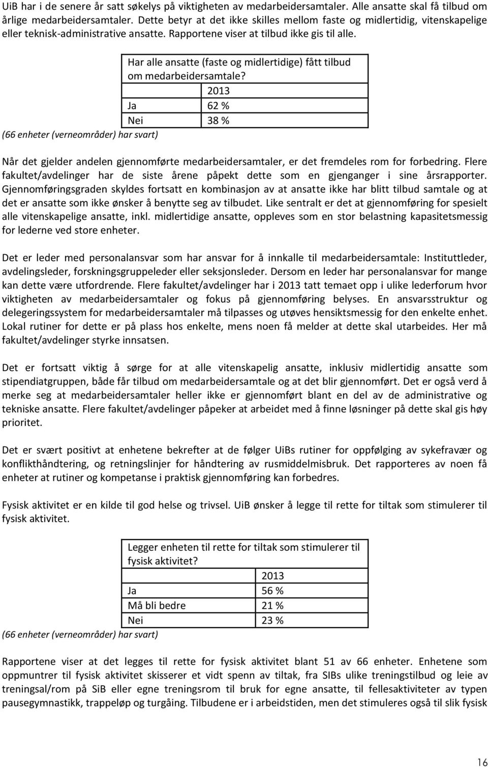 Har alle ansatte (faste og midlertidige) fått tilbud om medarbeidersamtale?