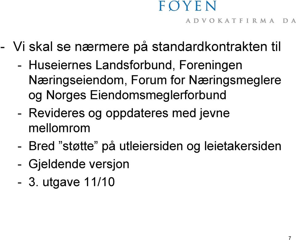 Norges Eiendomsmeglerforbund - Revideres og oppdateres med jevne