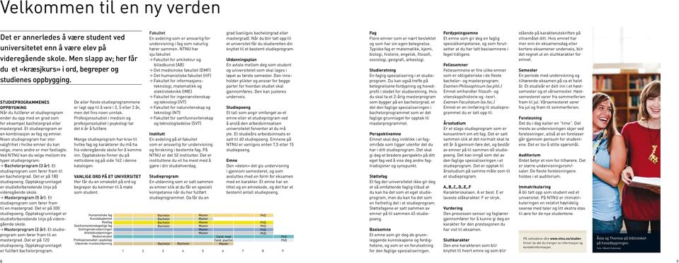 Noen studieprogram har stor valgfrihet i hvilke emner du kan velge, mens andre er mer fastlagte.