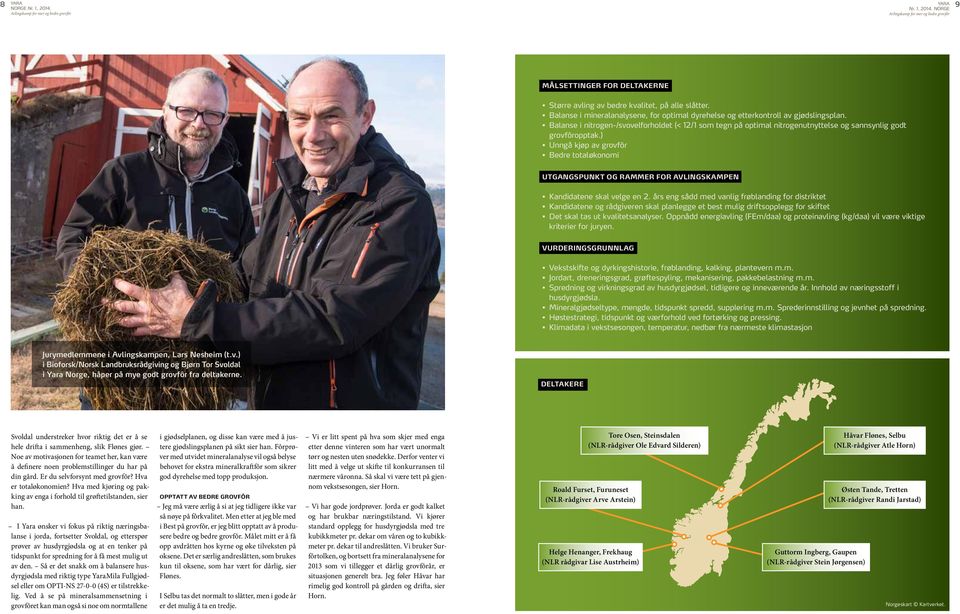 Balanse i nitrogen-/svovelforholdet (< 12/1 som tegn på optimal nitrogenutnyttelse og sannsynlig godt grovfôropptak.