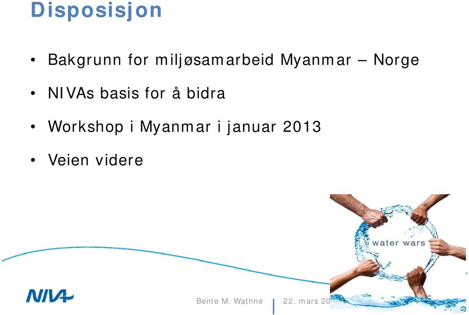 basis for å bidra Workshop i Myanmar i