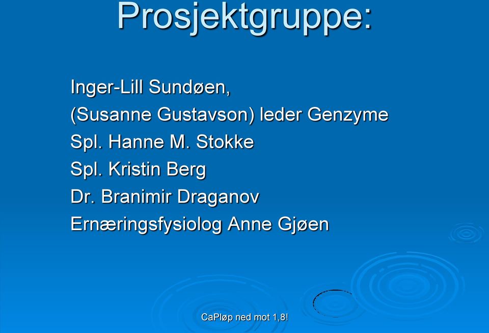 Hanne M. Stokke Spl. Kristin Berg Dr.