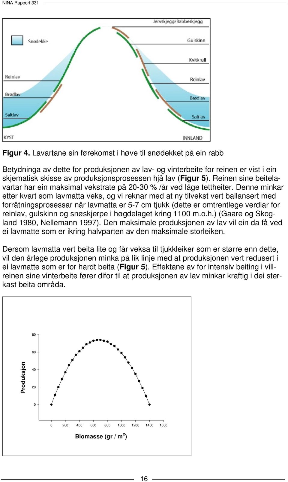 5). Reinen sine beitelavartar har ein maksimal vekstrate på 20-30 % /år ved låge tettheiter.