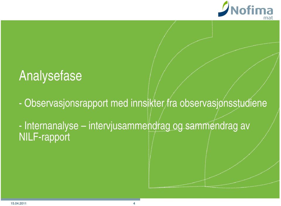 Internanalyse intervjusammendrag og