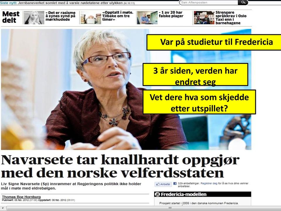 verden har endret seg Vet