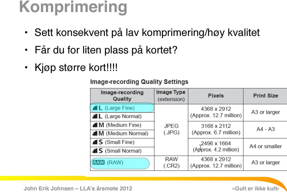 kvalitet Får du for liten