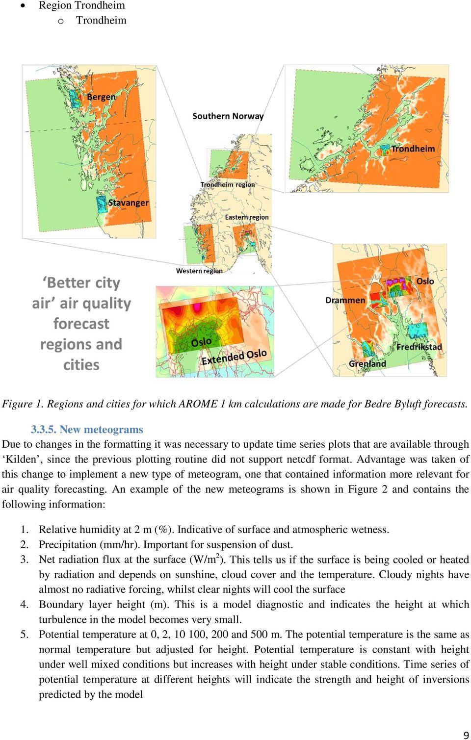 Advantage was taken of this change to implement a new type of meteogram, one that contained information more relevant for air quality forecasting.