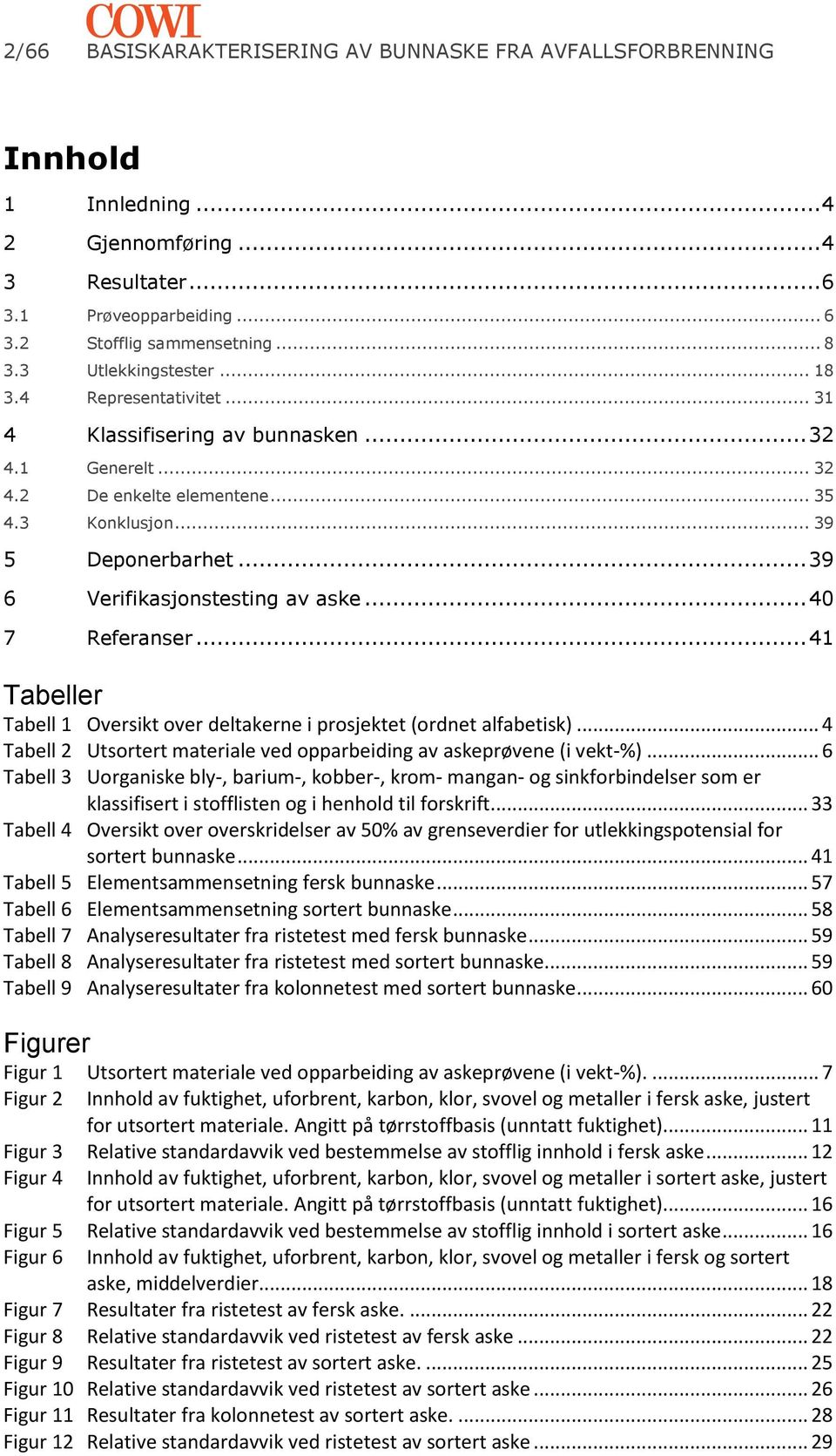 .. 39 6 Verifikasjonstesting av aske... 40 7 Referanser... 41 Tabeller Tabell 1 Oversikt over deltakerne i prosjektet (ordnet alfabetisk).