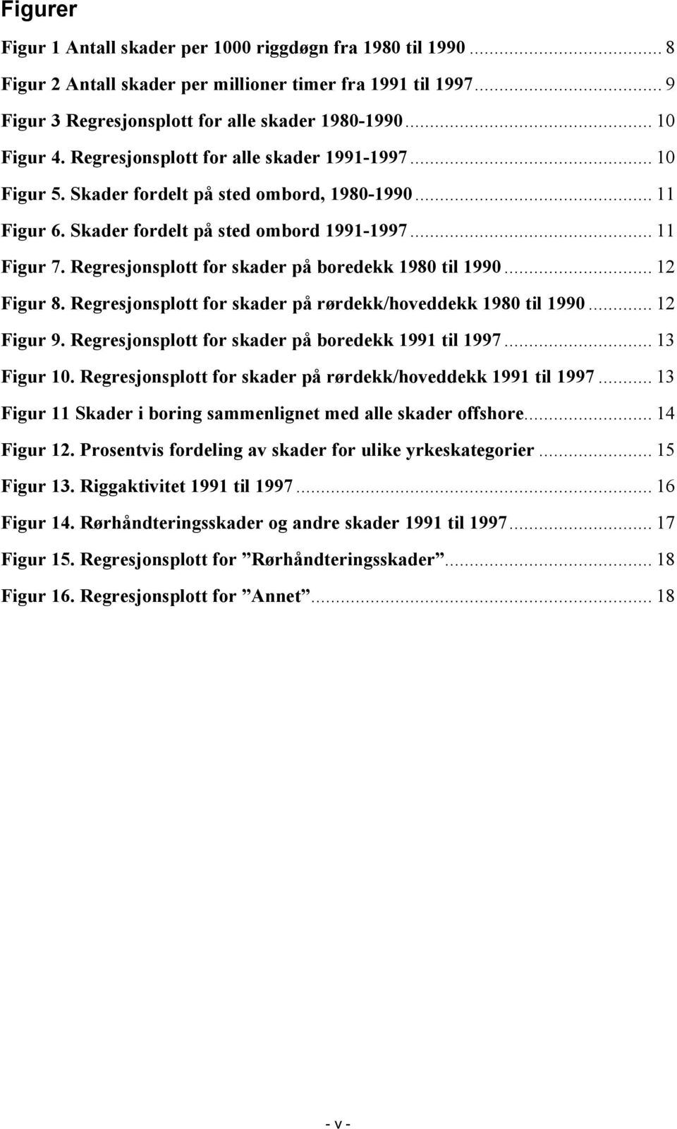 Regresjonsplott for skader på boredekk 1980 til 1990... 12 Figur 8. Regresjonsplott for skader på rørdekk/hoveddekk 1980 til 1990... 12 Figur 9. Regresjonsplott for skader på boredekk 1991 til 1997.