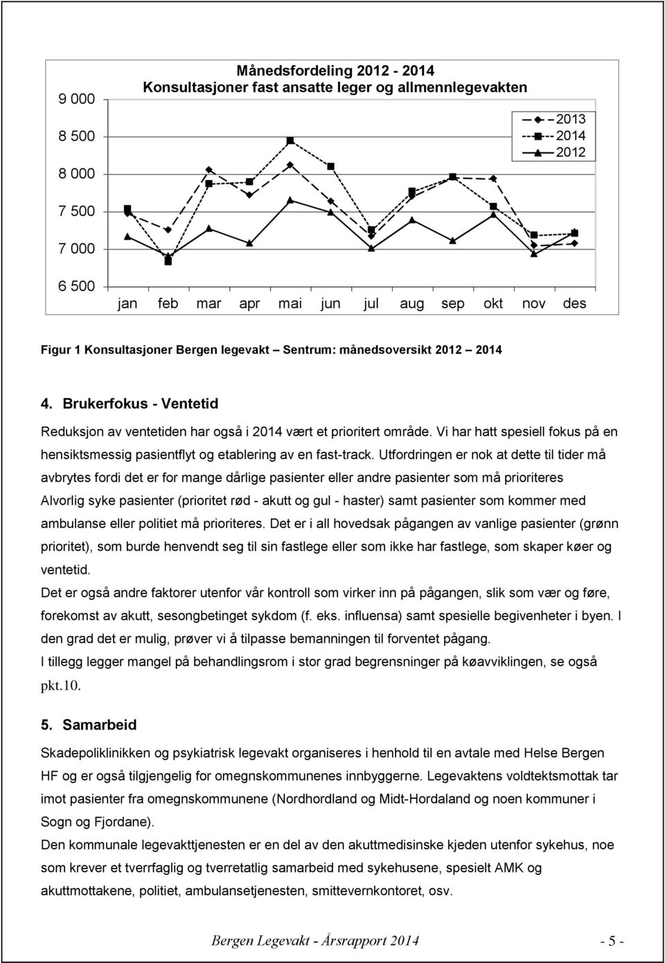 Vi har hatt spesiell fokus på en hensiktsmessig pasientflyt og etablering av en fast-track.