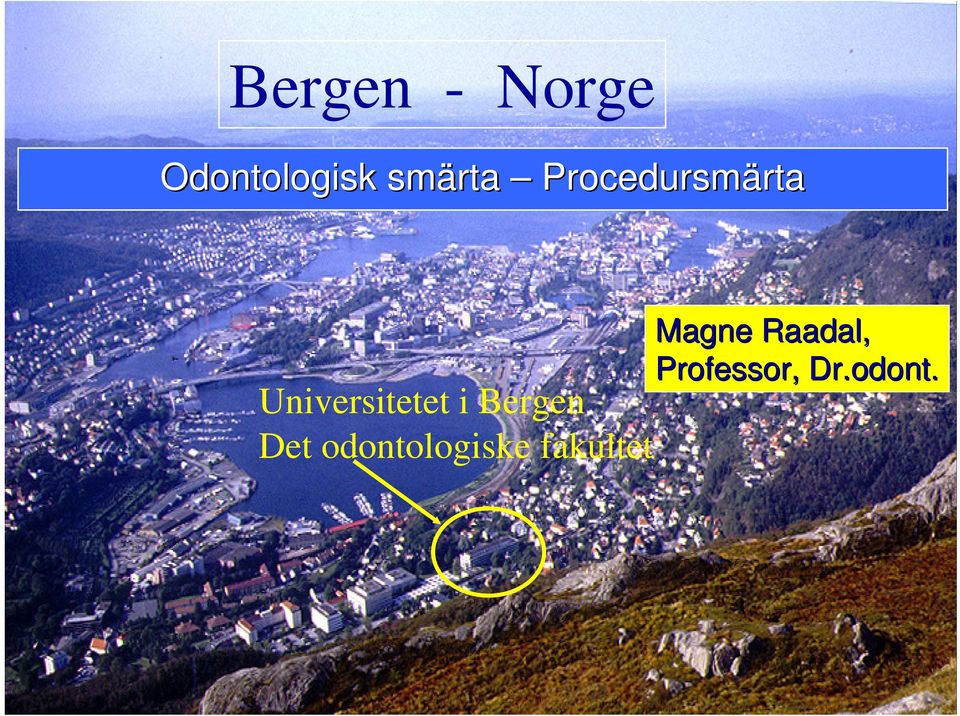 Bergen Det odontologiske fakultet