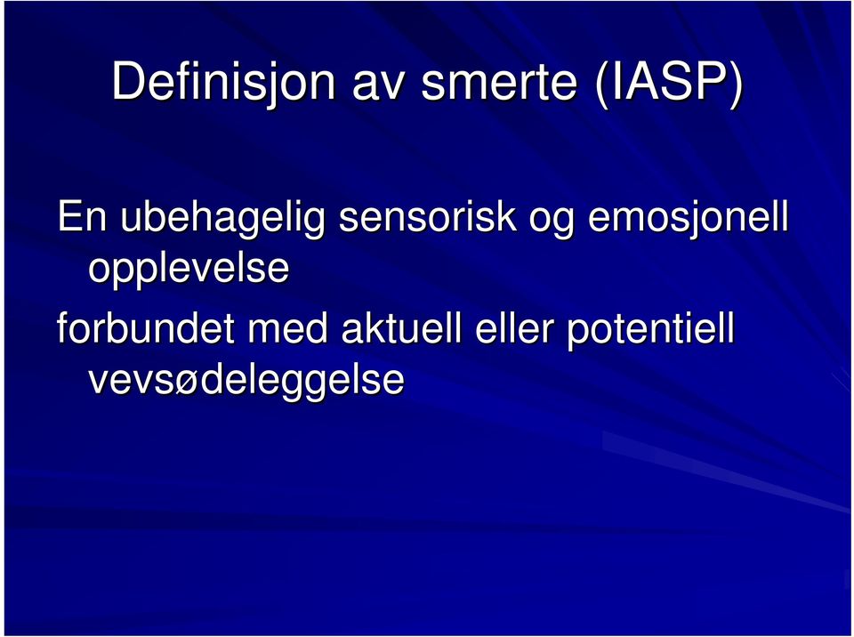 emosjonell opplevelse forbundet