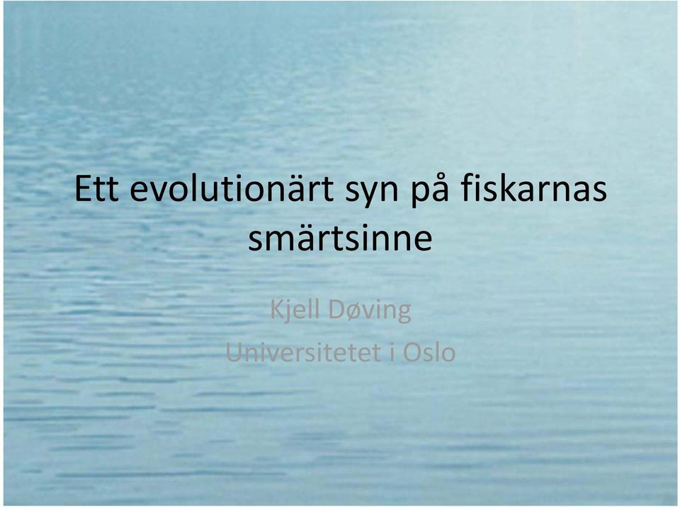 smärtsinne Kjell