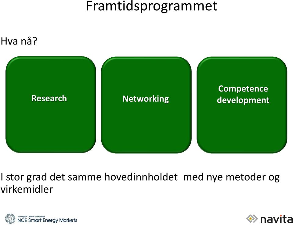 development I stor grad det samme