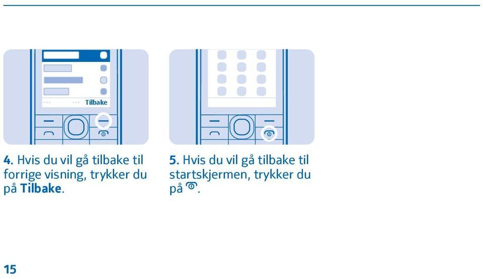 visning, trykker du på Tilbake. 5.