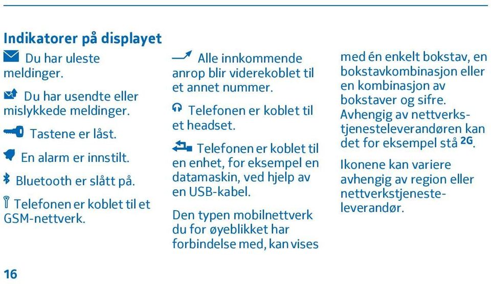 Telefonen er koblet til en enhet, for eksempel en datamaskin, ved hjelp av en USB-kabel.