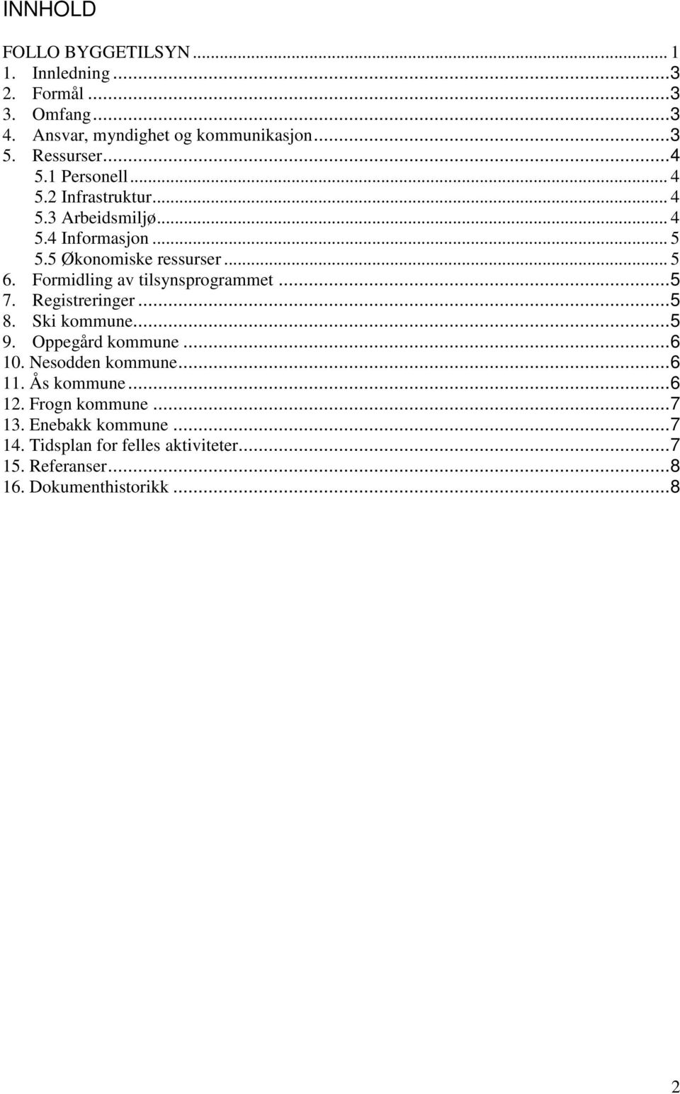 Formidling av tilsynsprogrammet...5 7. Registreringer...5 8. Ski kommune...5 9. Oppegård kommune...6 10. Nesodden kommune...6 11.