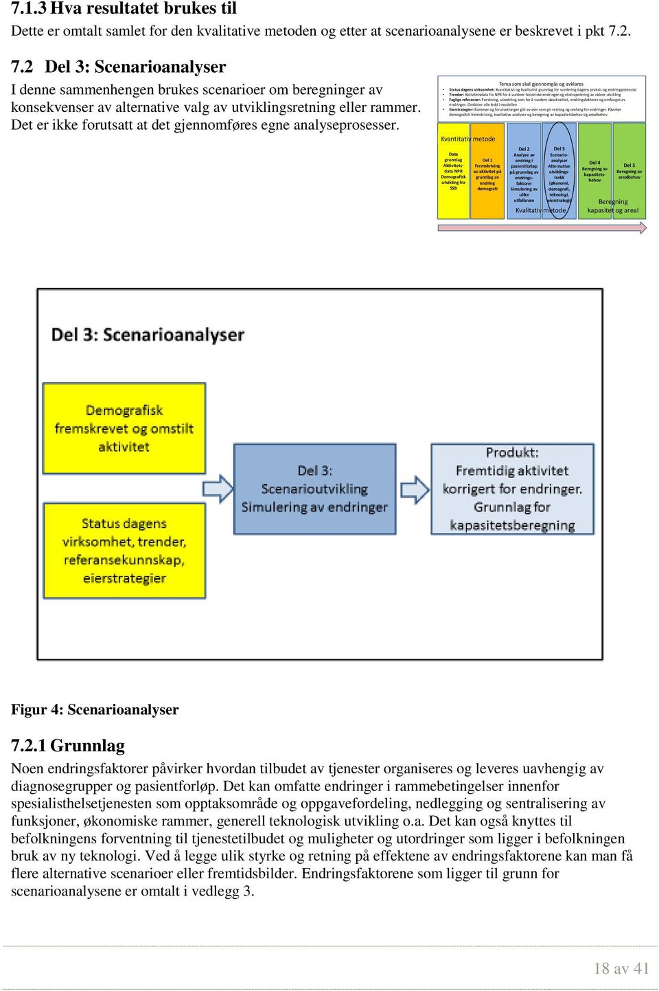 Det er ikke forutsatt at det gjennomføres egne analyseprosesser.